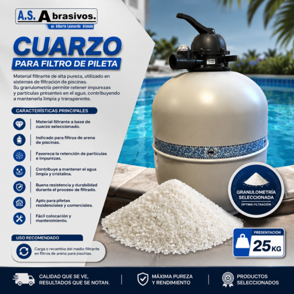 Cuarzo para Filtro de Pileta
