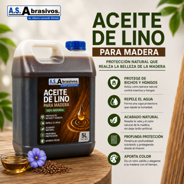 1 Aceite de Lino para Madera