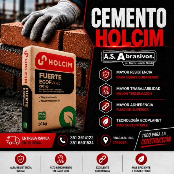 1-50kg Cemento Holcim Fuerte ECOPlanet CPC40 – 50 kg