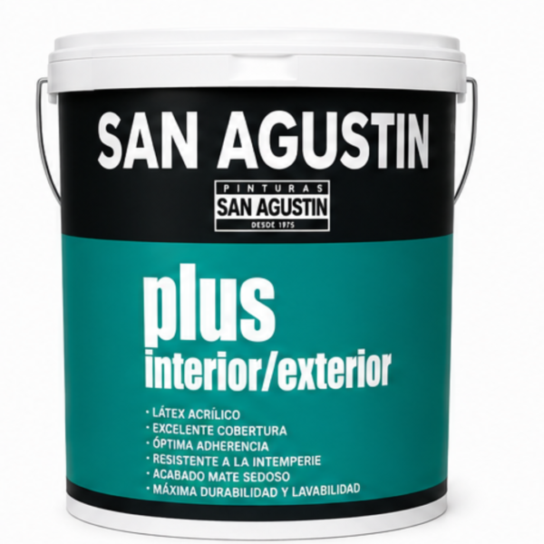 2 Pintura Látex San Agustín Plus Interior/Exterior