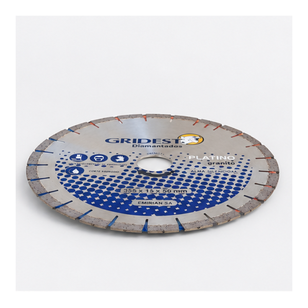 Disco Diamantado Gridest Platino – Granito