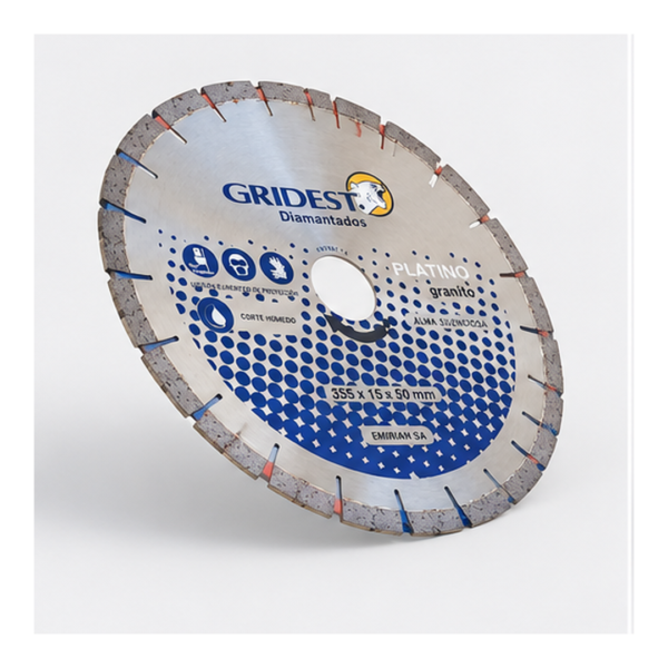 Disco Diamantado Gridest Platino – Granito