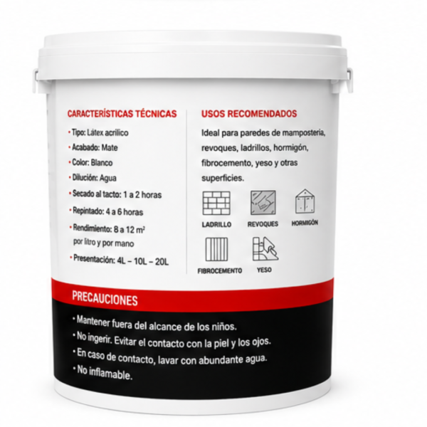 Pintacril Listo – Látex Interior/Exterior